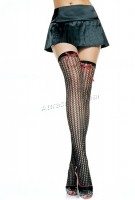 9038 Leg Avenue Stockings,  lycra crochet fishnet thigh highs sto