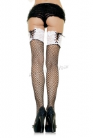 9058 Leg Avenue Stockings,  corset lace top industrial net fishne