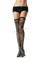 9123 Leg Avenue Stockings,  spandex Floral fishnet Thigh Highs St