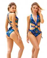 67034 Mapale Exotic Monokini Criss Cross Ties Swimsuit